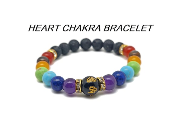 Heart Chakra Gemstone Bracelet - Handmade Crystal Bracelet - Men&Women Stretchy Bracelet - Gift for Her - Choose Your Bracelet - YY1032