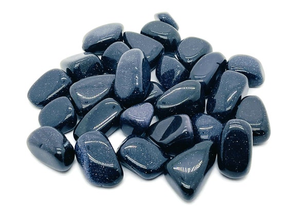 Blue Goldstone Tumbled Stone - Blue Goldstone - Loose Gemstone - Natural Healing Stone - Blue Goldstone - TU1168