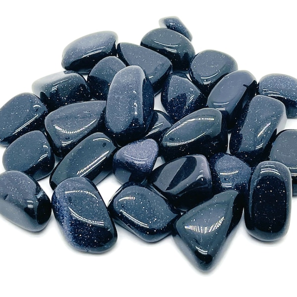 Blue Goldstone Tumbled Stone - Blue Goldstone - Loose Gemstone - Natural Healing Stone - Blue Goldstone - TU1168