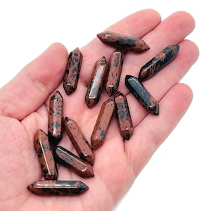 Mahogany Obsidian Terminated Carved Point – Point Small Crystal Point – Crystal Pendant - 33mm - PO1029