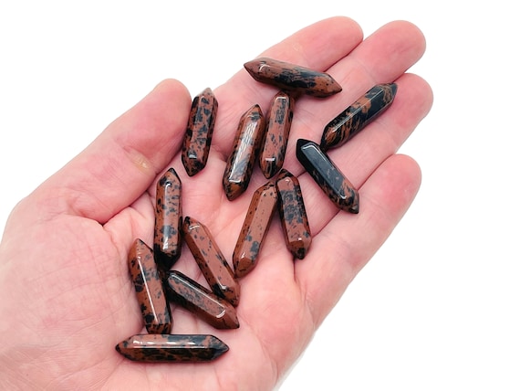 Mahogany Obsidian Terminated Carved Point – Point Small Crystal Point – Crystal Pendant - 33mm - PO1029