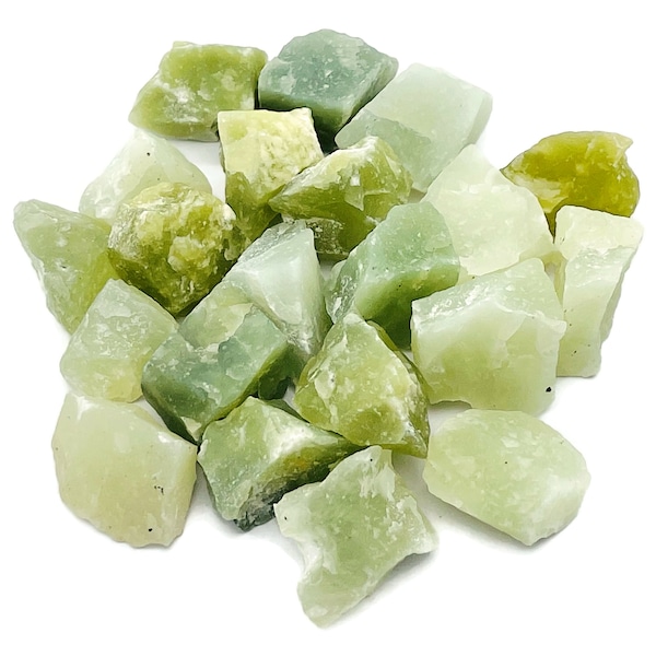 New Jade Raw Stone – Rough New Jade Stone - Green Stone - Chinese Crystal - Crystal Gemstone - RA1192