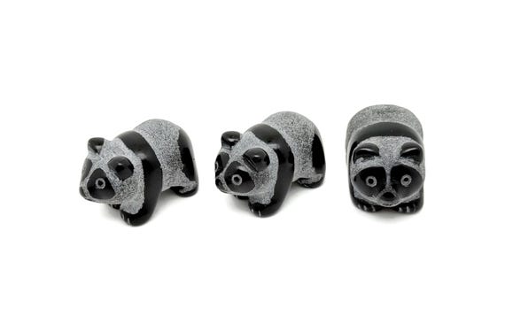 Panda Obsidian Gemstone Carving – Reiki Healing Figurine – Healing Crystal – Best Quality - Home Decor - Gifts - TR1010