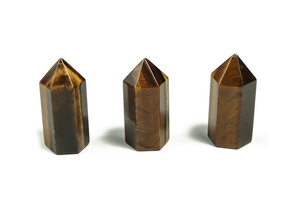 Tiger Eye Obelisk Tower – Energy Balancing Crystal – Natural Tiger Eye Crystal – Healing Crystal Tiger Eye Tower– 3.5cm – TW1094