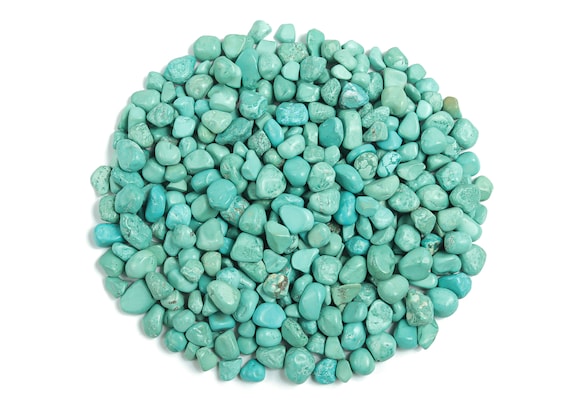 Blue Howlite Chips – Gemstone Chips – Crystal Semi Tumbled Chips - Bulk Crystal - 7-15mm - CP1156