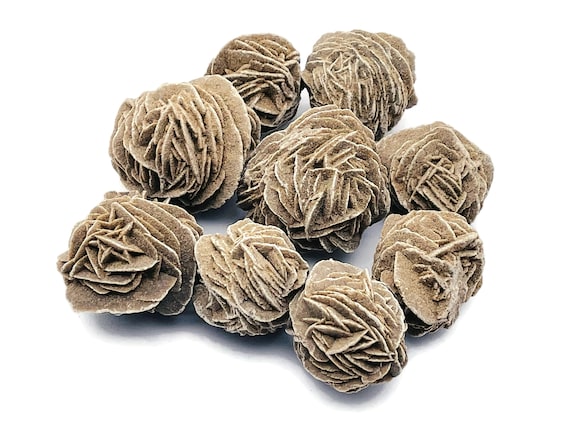 Desert Rose Selenite Stone – Desert Rose Stone – Natural Selenite Stone – Desert Stone Charm – 1.3 - 2 INCH  –TU1044