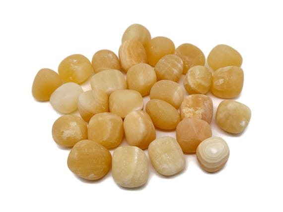 Yellow Calcite Tumbled Stone - Healing Gemstone – High Quality Yellow Calcite Tumble Stone – TU1072