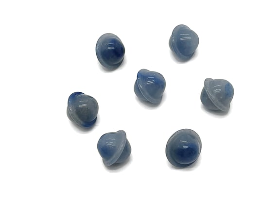 Blue Aventurine Saturn Crystal - Mini Planet Gemstone - Crystal Carving - 18mm - SA1011