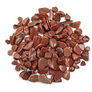 GoldStone Chips – Gemstone Chips – Crystal Semi Tumbled Chips - Bulk Crystal - 7-15mm - CP1124