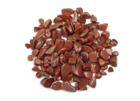 GoldStone Chips – Gemstone Chips – Crystal Semi Tumbled Chips - Bulk Crystal - 7-15mm - CP1124