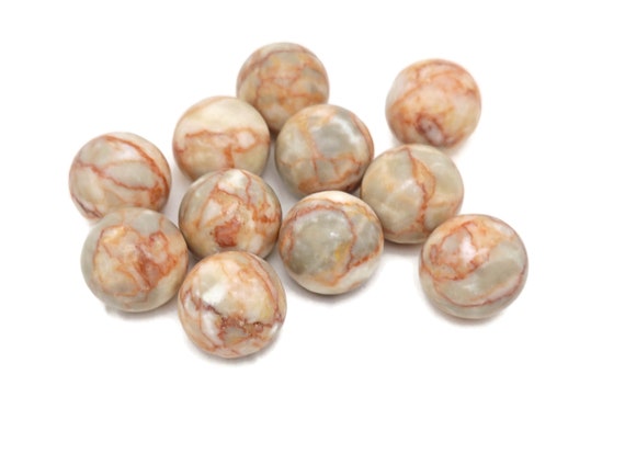 Red Network Jasper Sphere Stone – Crystal Ball - Healing Crystal Stones – Crystal Décor – 20mm - SP1046