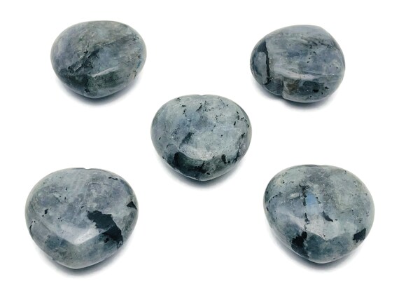 Labradorite Heart Gemstone - Labradorite Crystal – Loose Gemstone - Heart Shaped Labradorite Stone - 4cm - HE1225