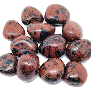 Mahogany Obsidian Tumbled Stone - Mahogany Obsidian Gemstone - Healing Stone - Natural Gemstone - TU1241