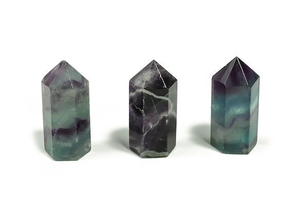Fluorite Obelisk Tower – Obelisk Fluorite Crystal Tower – Natural Fluorite Tower – Healing Crystal Fluorite tower – 3.5cm – TW1089