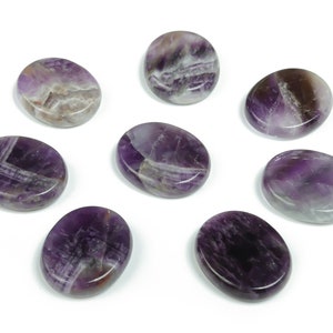 Amethyst Flat Disk - Slab Natural Stone – Flat Stone - Worry Stone - Healing Crystals – 30x25x7 - FL1045