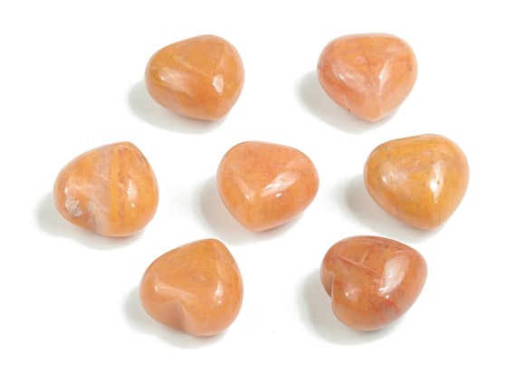 Orange Aventurine Heart Gemstone – Orange Aventurine Heart Shaped - Healing Stones - 15x15x9mm - HE1034