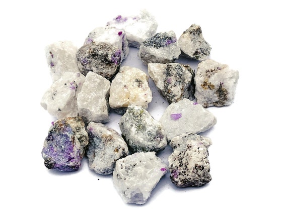 Ruby in Marble Stone Raw – Rough Marble Matrix Stone - Natural Stone - Chunk Gemstone - Healing Crystal - RA1210