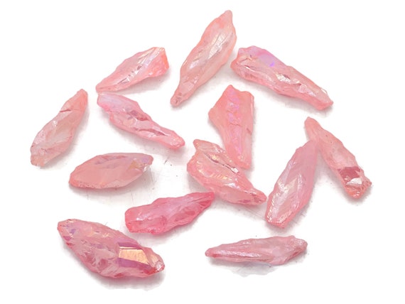 Pink Aura Quartz Point – Rough Pink Aura Quartz – Raw Crystal – Chunk Stones - RA1247