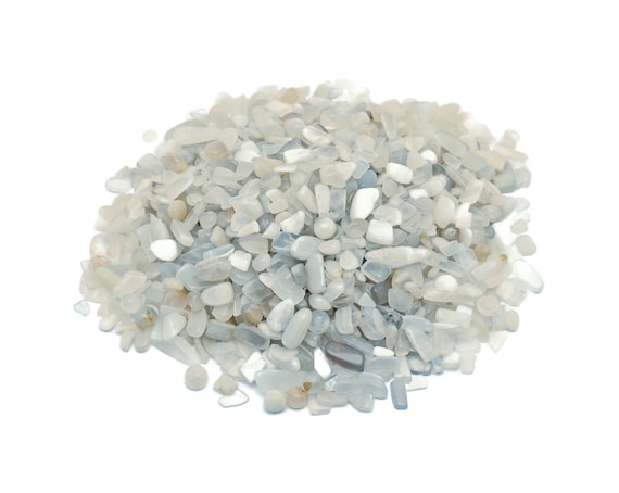 Silver MoonStone Chips – Gemstone Chips – Crystal Semi Tumbled Chips - Bulk Crystal - 5-7mm - CP1244