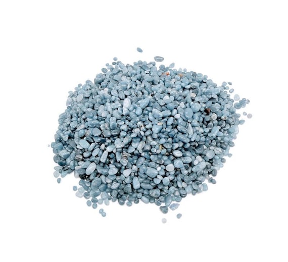 Blue Sapphire Chips – Crystal Chips – Semi Tumbled Chips - Bulk Crystal - 2-6mm  - CP1255