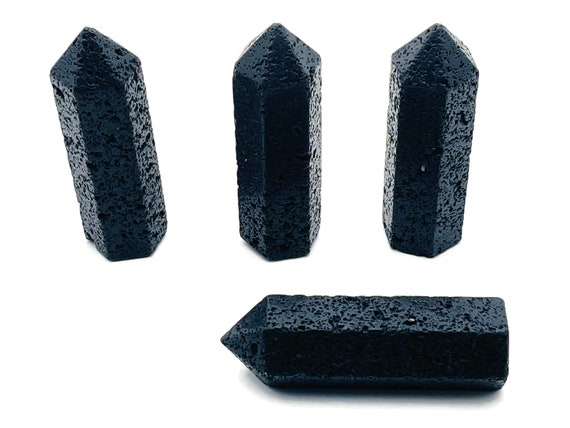 Lava Obelisk Tower Stone – Obelisk Tower Point Crystals – Natural Lava Gemstones – Loose Gemstone - TW1083