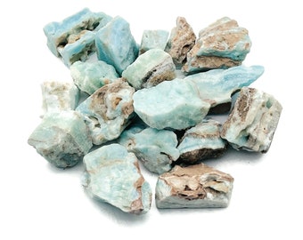 Caribbean Calcite Raw Stone - Rough Caribbean Calcite Chunk – Chakra Crystal – RA1222