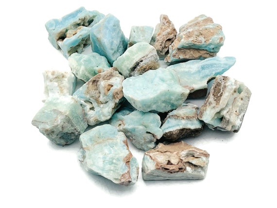Caribbean Calcite Raw Stone - Rough Caribbean Calcite Chunk – Chakra Crystal – RA1222
