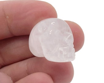 Clear Quartz Skull Gemstone - Carving Skull - Healing Stone - 1 Inch - SK1005
