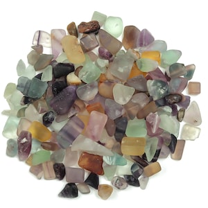 Fluorite Chips – Fluorite Crystal Chips - Purple and Clear Fluorite Chips - Natural Tiny Fluorite Chip - 7-15mm - CP1061