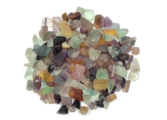 Fluorite Chips – Fluorite Crystal Chips - Purple and Clear Fluorite Chips - Natural Tiny Fluorite Chip - 7-15mm - CP1061