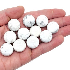 Howlite Sphere Gemstone – Crystal Sphere - Healing Stone – Crystal Ball – Crystal Décor – 20mm - SP1015