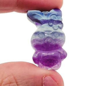 Fluorite Rabbit Carving – Fluorite Carved Gemstone – Healing Crystal – Best Quality - Home Decor - Gifts - CA1005