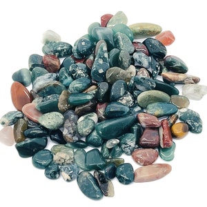 Ocean Jasper Chips – Gemstone Chips – Crystal Semi Tumbled Chips - Bulk Crystal - 7-12mm  - CP1205