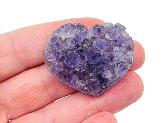 Amethyst Heart Cluster - Amethyst Raw crystal – Natural Amethyst Stone – Healing Amethyst Crystal – RA1182