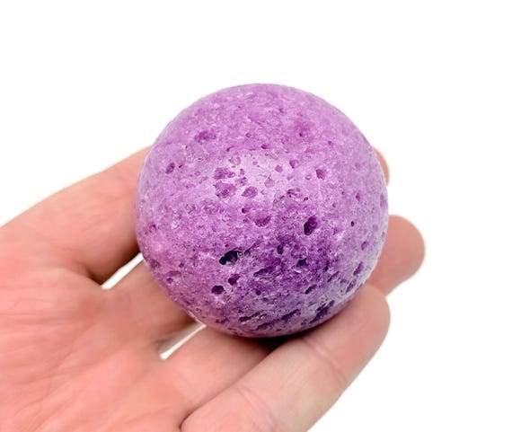Red Corundum Sphere Stone A++ – Crystal Ball - Healing Crystal Stones – Crystal Decor – 50mm - TO1004