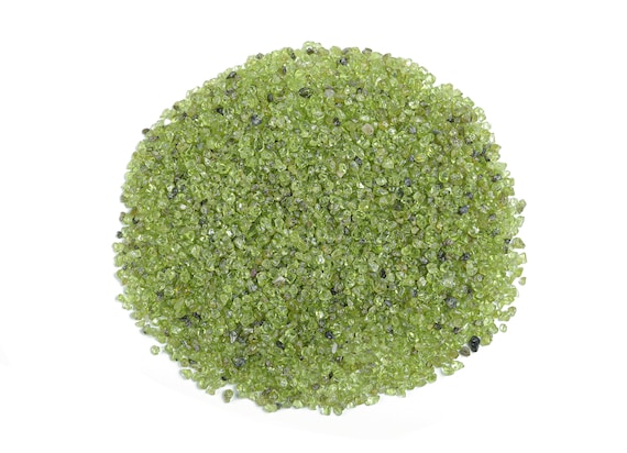 Peridot Chips – Olivine Chips – Healing Crystal Chips - Mini Stones Peridot – Meditation Stones - 2-6mm - CP1021