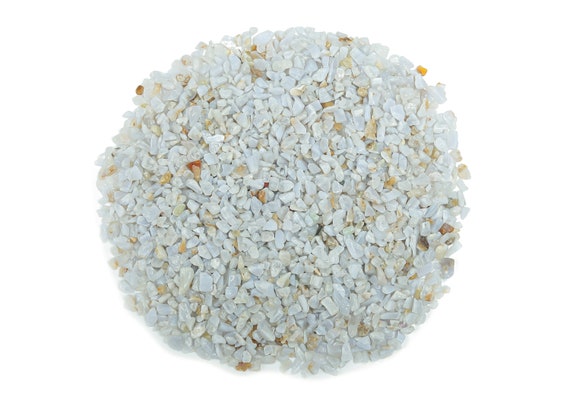 Blue Lace Agate Chips – Gemstone Chips – Crystal Semi Tumbled Chips - Bulk Crystal - 2-6mm - CP1042