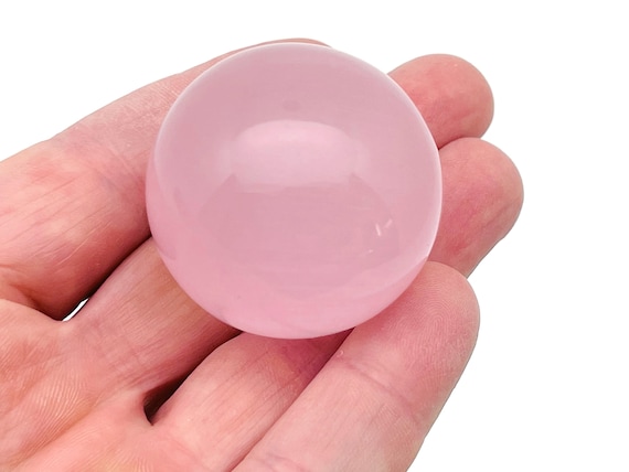 Pink Cats Eye Sphere Stone A++ – Crystal Ball - Healing Crystal Stones – Crystal Décor – 40mm - BA1044