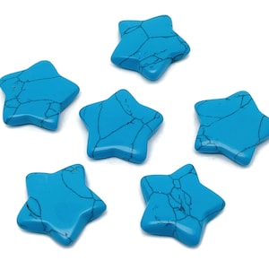 Turquoise Star Synthetic - Star Gemstone – Healing Stone - Natural Star Gemstone - Star Gemstone - 3cm - ST1063