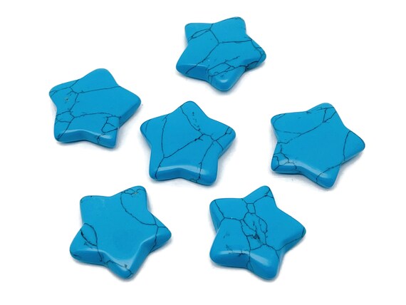 Turquoise Star Synthetic - Star Gemstone – Healing Stone - Natural Star Gemstone - Star Gemstone - 3cm - ST1063