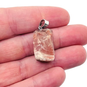 Carnelian Raw Crystal Pendant - Crystals Pendant Healing - Drilled Crystal - Gifts - NC1139