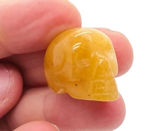 Orange Aventurin Schädel Edelstein - Carving Skull - Heilstein - 2,5 cm - SK1015