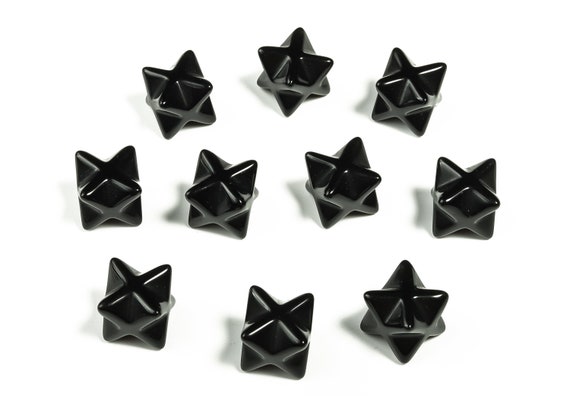 Obsidian Merkaba - Black Obsidian Merkaba- Healing Star - Spiritual Healing Crystal - Beautiful Healing Crystal – 1.3cm – ME1010