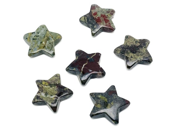 Dragon Blood Jasper Star Gemstone - Star Gemstone – Healing Stone - Natural Star Gemstone - Star Gemstone - 3cm - ST1056