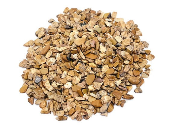 Picture Jasper Chips – Gemstone Chips – Crystal Semi Tumbled Chips - Bulk Crystal - 4-7mm - CP1079