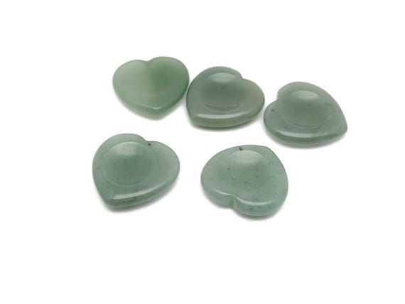 Aventurine Heart Worry Stone – Crystal Worry Stone – Relaxing Heart Chakra - Travel Crystals - Stress Reducing - WO1002