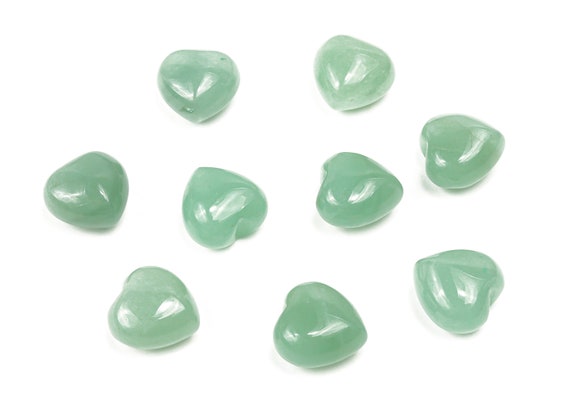 Aventurine Heart Gemstone - Puffy Heart –  Healing Crystals - Nurturing Stone – Crystal Hearts – 15x15x9mm - HE1040