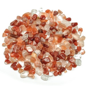 Carnelian Chips - Tumbled Crystal Chips - Natural Carnelian Chips - Healing Carnelian Stones - 7-15mm - CP1091