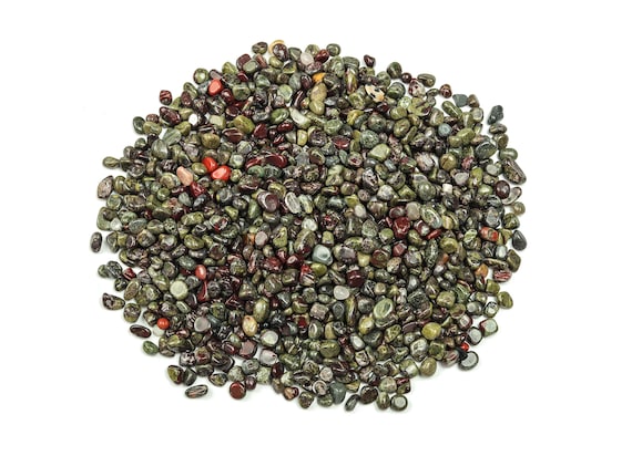 Dragon Blood Jasper Chips – Gemstone Chips – Crystal Semi Tumbled Chips - Bulk Crystal - 4-8mm - CP1045