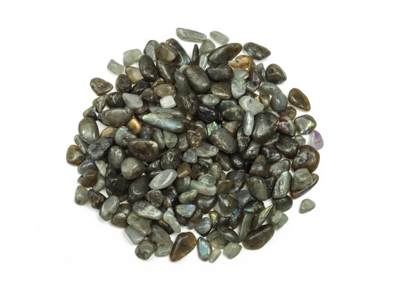 Labradorite Chips – Gemstone Chips – Crystal Semi Tumbled Chips - Bulk Crystal - 7-15mm - CP1050